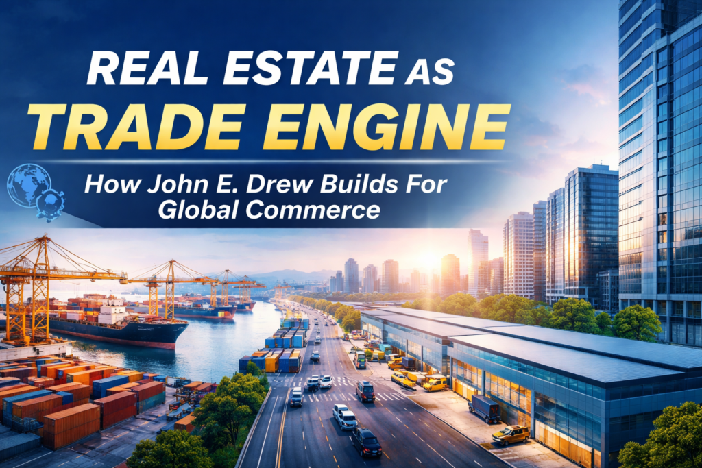 Real Estate As Trade Engine: How John E. Drew Builds For Global Commerce Real Estate as Trade Engine: How John E. Drew Drives Global Commerce Growth