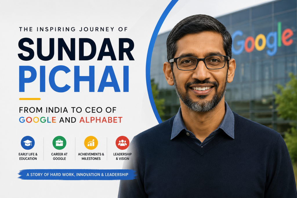 Sundar Pichai Biography: From India to CEO of Google and Alphabet