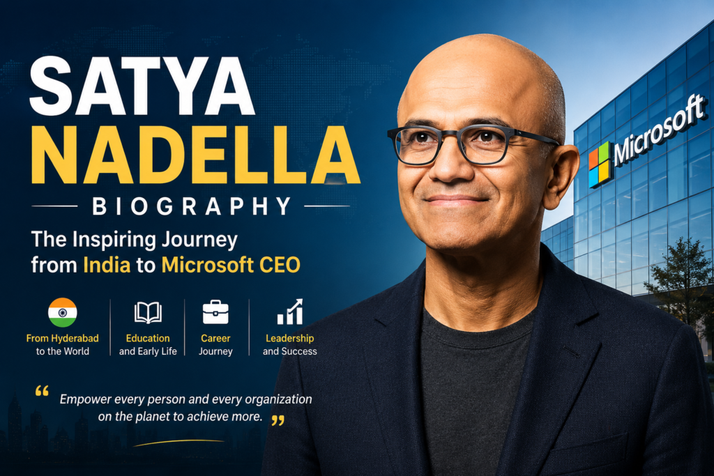 Satya Nadella Biography: From India to Microsoft CEO | Life, Career & Success Story